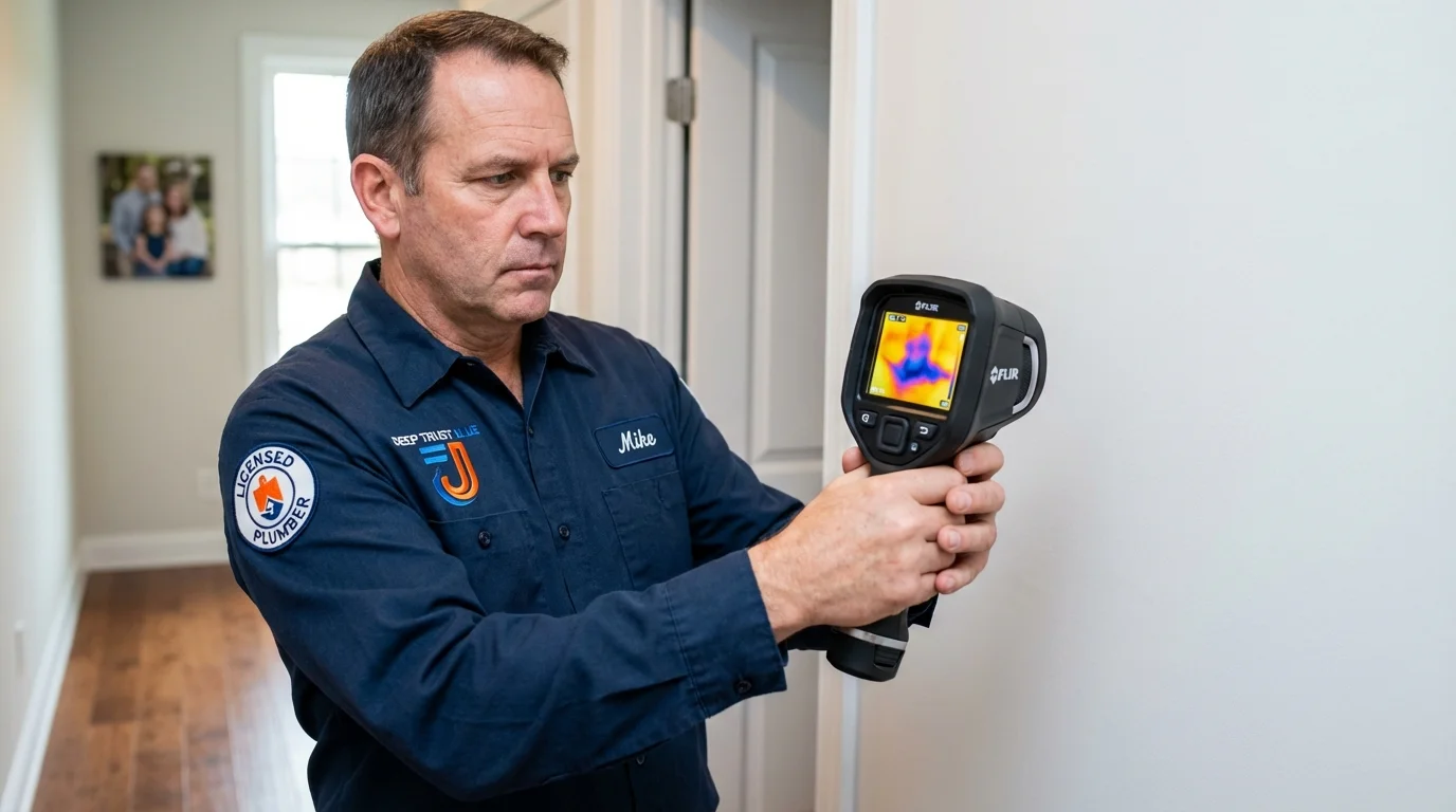 Thermal imaging leak detection by Johns Plumbing LLC in North Lewisburg